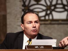 Chaotic scenes as GOP senator Mike Lee demands evidence of Trump phone call be stricken from record