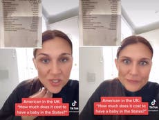 American woman living in UK shares ‘appalling’ cost of giving birth in US in viral TikTok