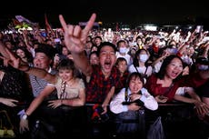 Thousands of revellers attend music festival in Wuhan, the Chinese city where Covid began