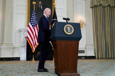 Biden news – live: White House slams Florida elections bill as Trump foiled in attempt to rejoin Twitter