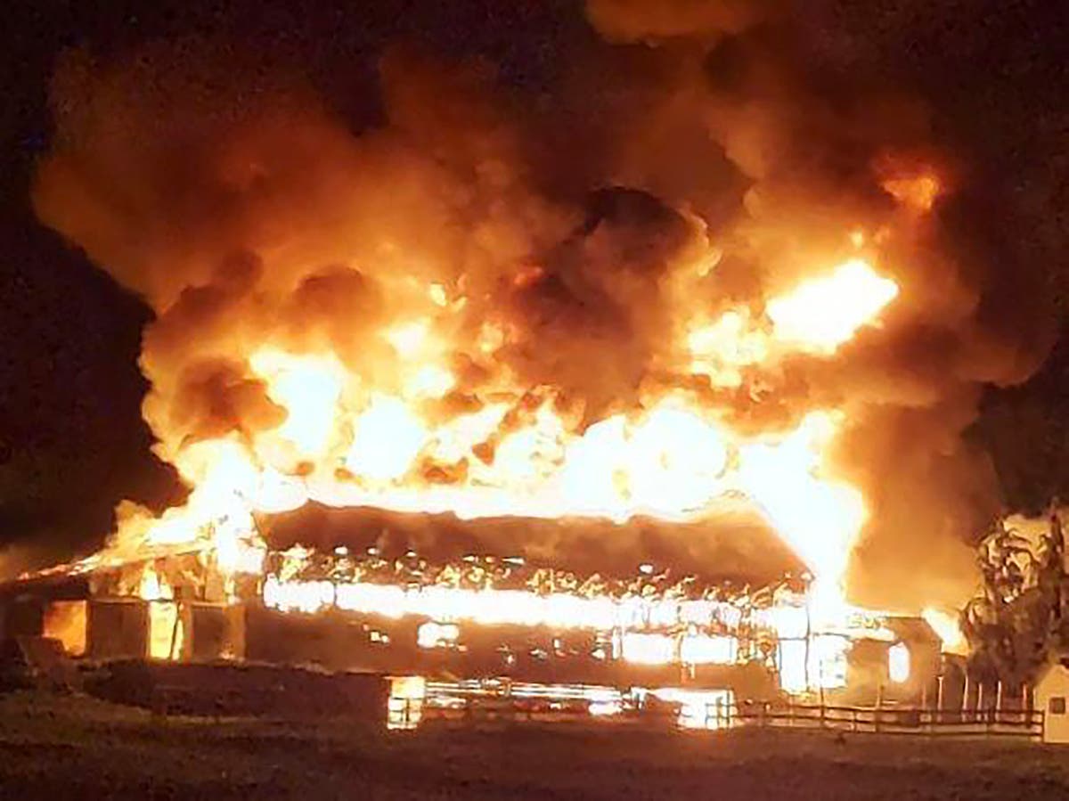 Fire destroys barn at historic New Hampshire farm