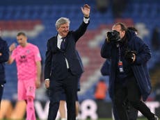 Arsenal defeat fails to dampen Roy Hodgson’s spirits on Crystal Palace farewell