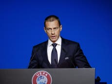Super League ‘gave with one hand and took with five’, says Uefa president Aleksander Ceferin