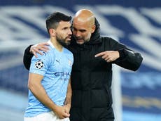 Pep Guardiola pays tribute to ‘lion’ Sergio Aguero ahead of Man City swansong