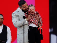 Fans swoon over Drake’s ‘adorable’ son Adonis breaking down in tears at the Billboard Awards