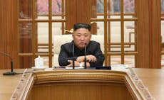 Kim Jong-un looks noticeably slimmer in images released by state media, prompting speculation about his health