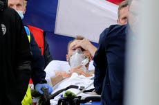 Christian Eriksen ‘awake and stable’ after collapsing during Denmark game