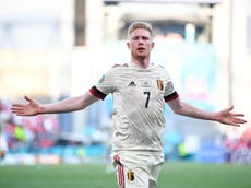 Kevin De Bruyne sends Belgium into last 16 with victory over brave Denmark