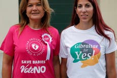 Gibraltar votes to ease draconian abortion laws by 62 per cent in referendum
