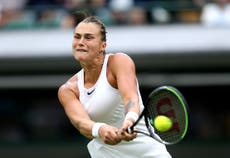 Second seed Aryna Sabalenka battles opening-day nerves to book spot in round two