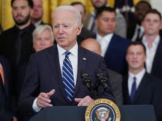 ‘I want to talk about happy things’: Biden cuts off questions on Afghanistan