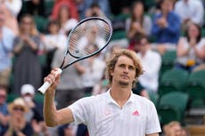 Alexander Zverev claims comeback victory to reach fourth round at Wimbledon