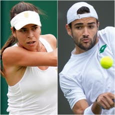 Wimbledon: Matteo Berrettini less stressed playing than watching partner Ajla Tomljanovic