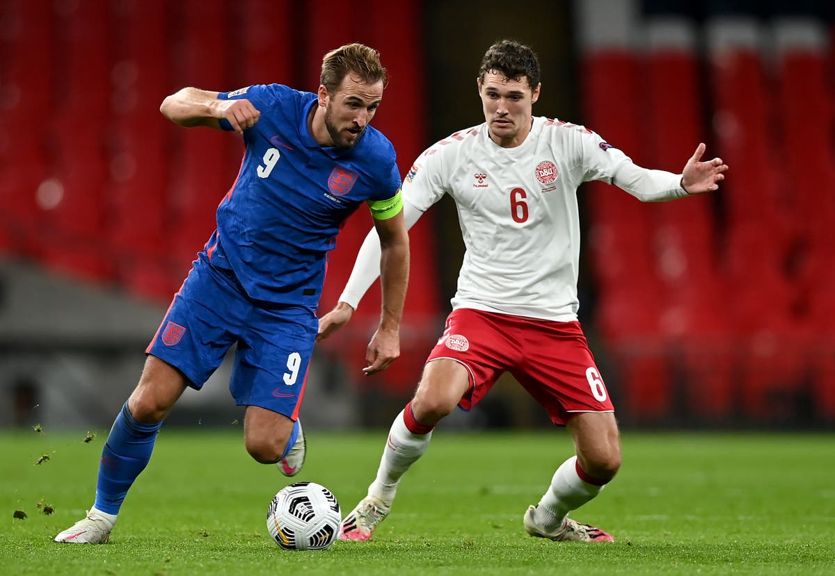 Andreas Christensen confident Denmark can find ways to stop England’s Harry Kane