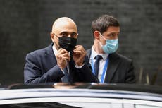 Sajid Javid says he’ll carry a face mask with him for ‘foreseeable future’ as it’s ‘responsible thing to do’
