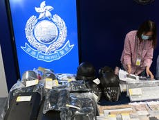 Nine arrested, including teenagers, over alleged Hong Kong terror plot