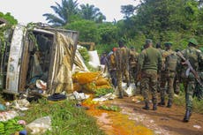 Suspected rebels kill 16 in eastern Congo 