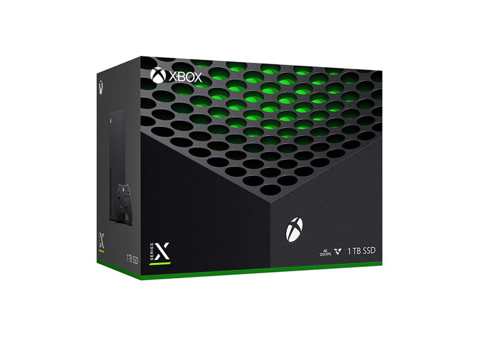 <p>An Xbox series X box</p>