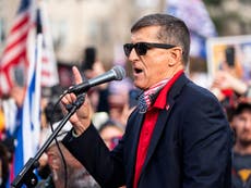 Michael Flynn says Covid created by ‘global elites’ planning to ‘impose’ new virus
