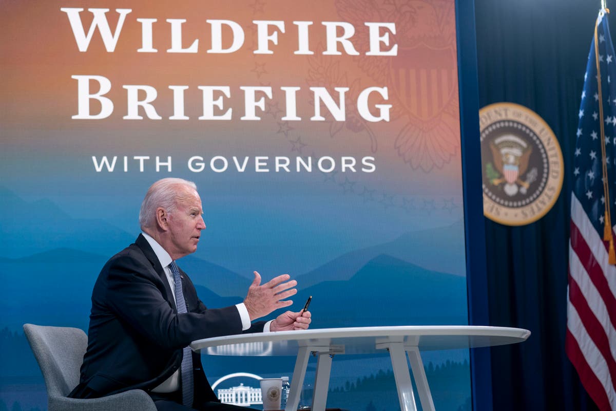 Biden sees shortages to stop climate-change fueled wildfires 