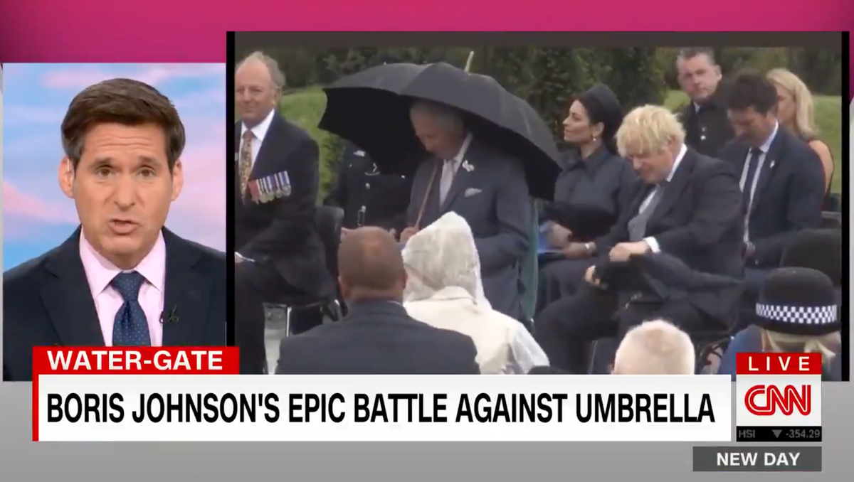 CNN mocks Boris Johnson’s ‘epic battle’ with his umbrella