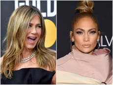 Jennifer Aniston claims Jennifer Lopez always looks ‘seething’ and ‘mad at somebody’ on the red carpet