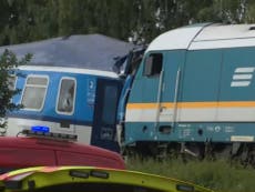 Two dead after double train crash in Czech Republic