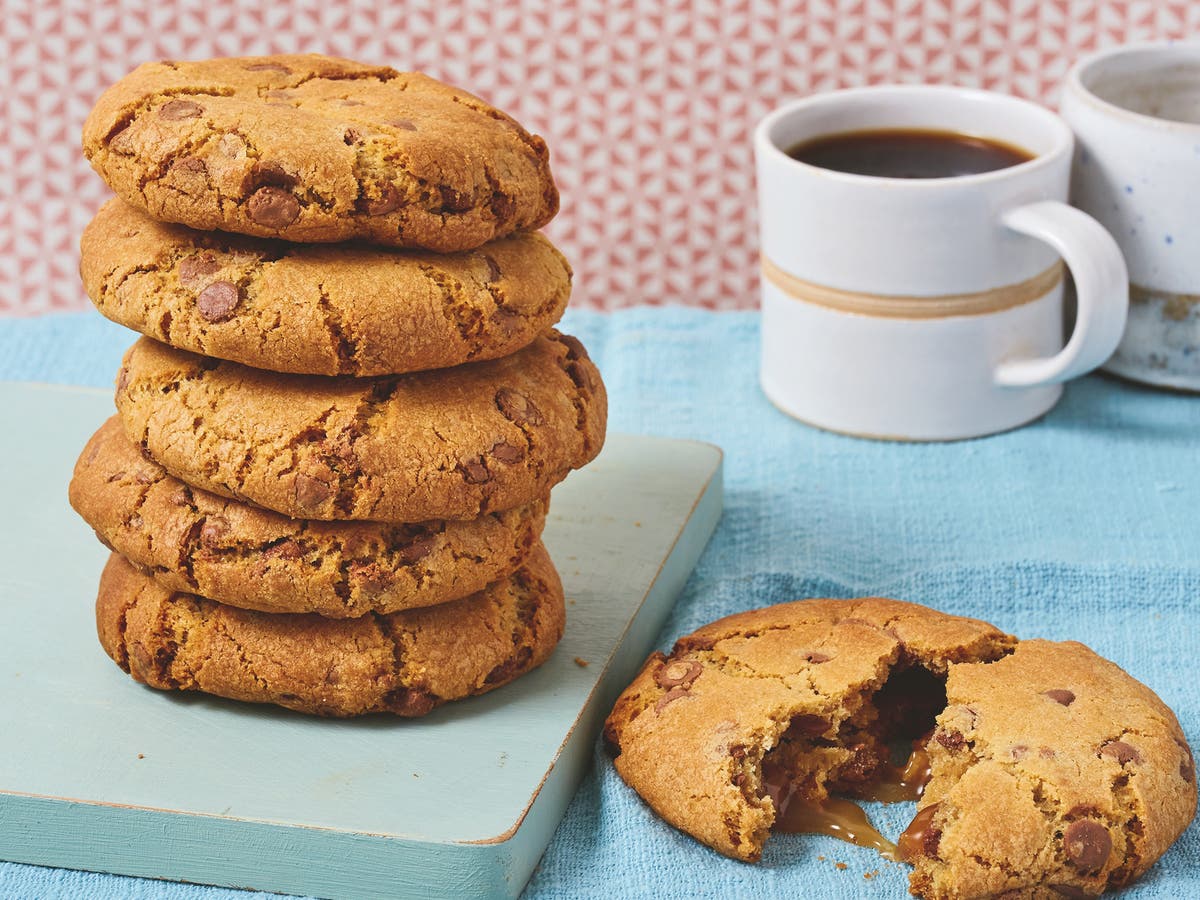 Treat yourself to these gooey salted caramel-stuffed cookies