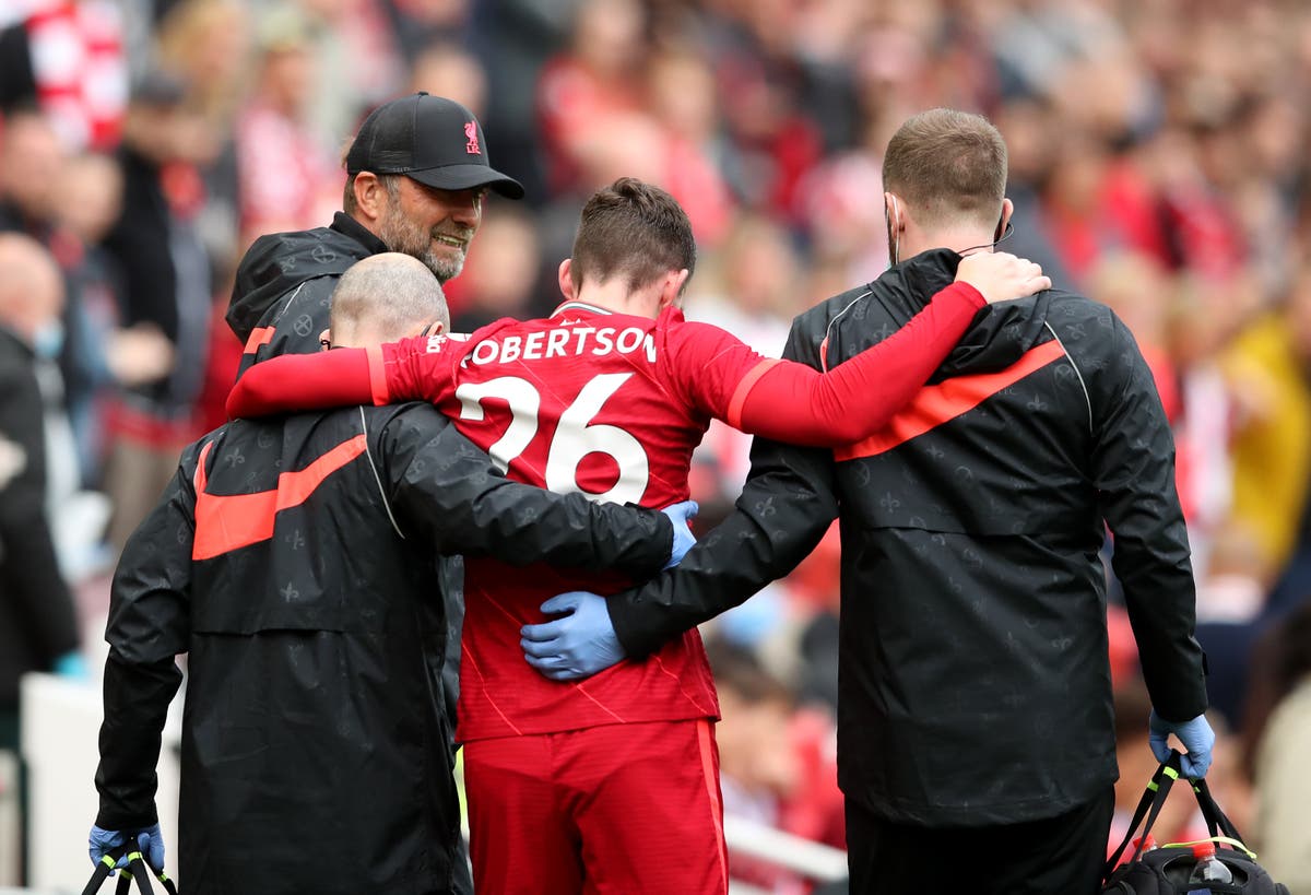 Liverpool provide Andy Robertson update after left back suffers ankle injury in Athletic Bilbao friendly 