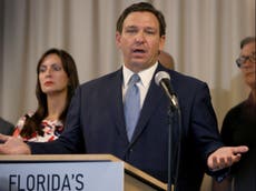DeSantis claims masks are media obsession as average of 227 people die of Covid in Florida daily