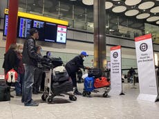 Travel news – live: 10-minute Covid test boosts holiday hopes as US airline mask rule extended to January