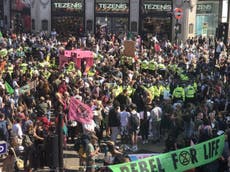 Extinction Rebellion protesters block Oxford Circus: ‘The planet is f****d up’ ‘