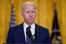 Biden vows to ‘hunt down’ Isis as US criticised for giving ‘list’ to Taliban - live