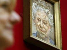 Queen loans Lucian Freud portrait of herself to National Gallery