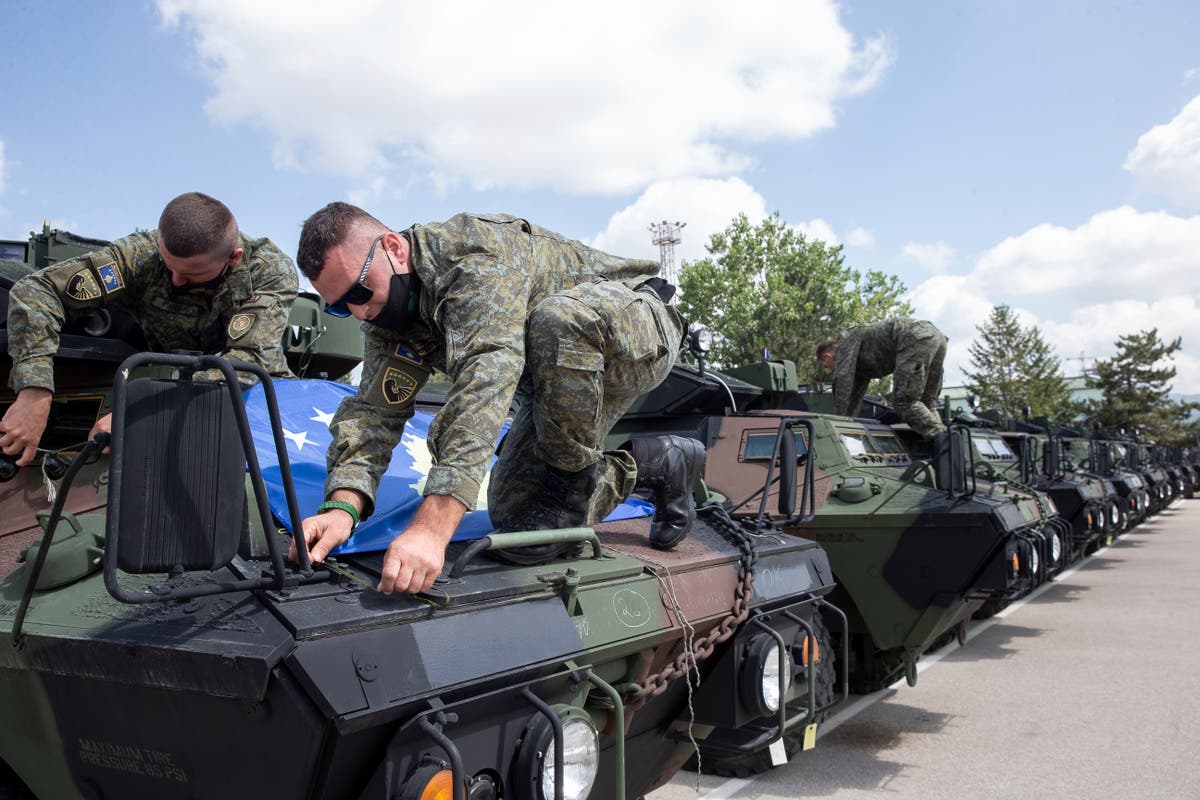 US donates 55 military vehicles to Kosovo
