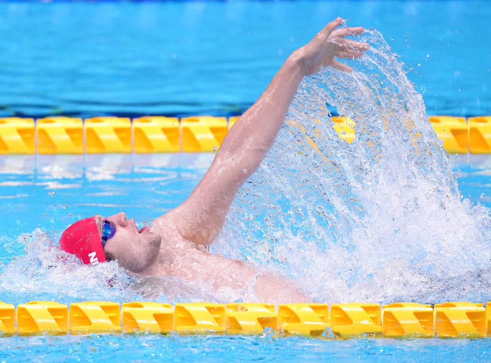 <p>Reece Dunn en route to medley gold</s>