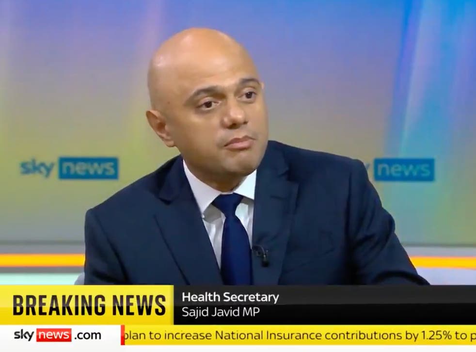<p>Javid spoke to Sky News’ Kay Burley this morning</p>