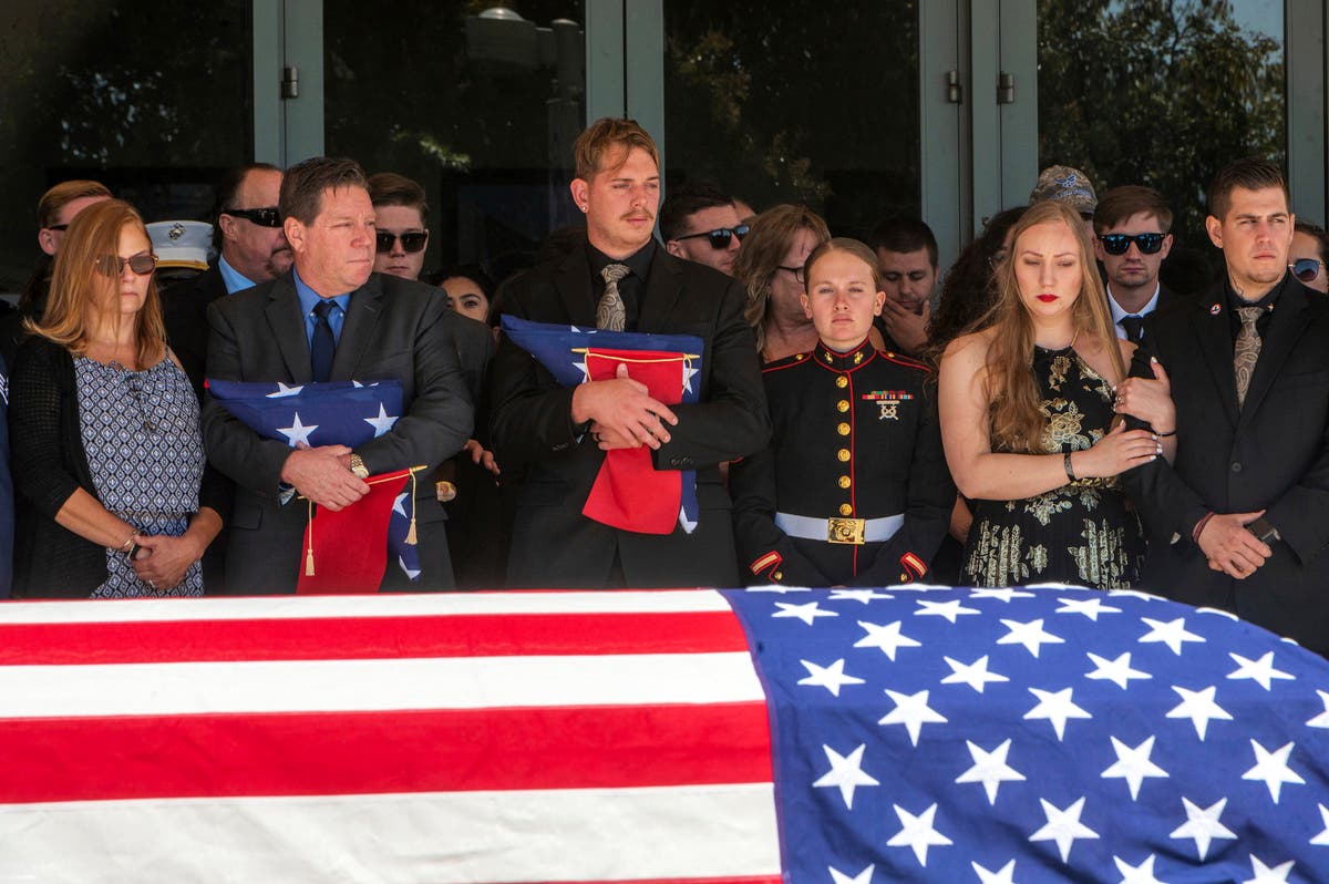 Mourners in California honor 3 Marines killed in Afghanistan
