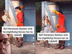 Disney fan shamed for inappropriately touching Gaston character