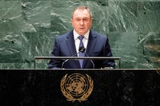 国連で, ベラルーシの外交官はそれに対する西洋の行動を嘆く