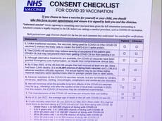 Schools sent hoax NHS ‘consent checklist’ over Covid jabs
