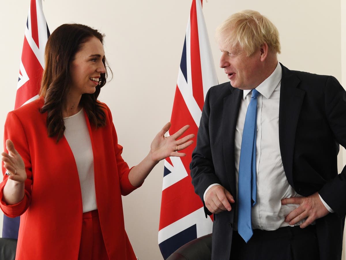 Boris Johnson secures Australia-like trade deal with New Zealand – follow live