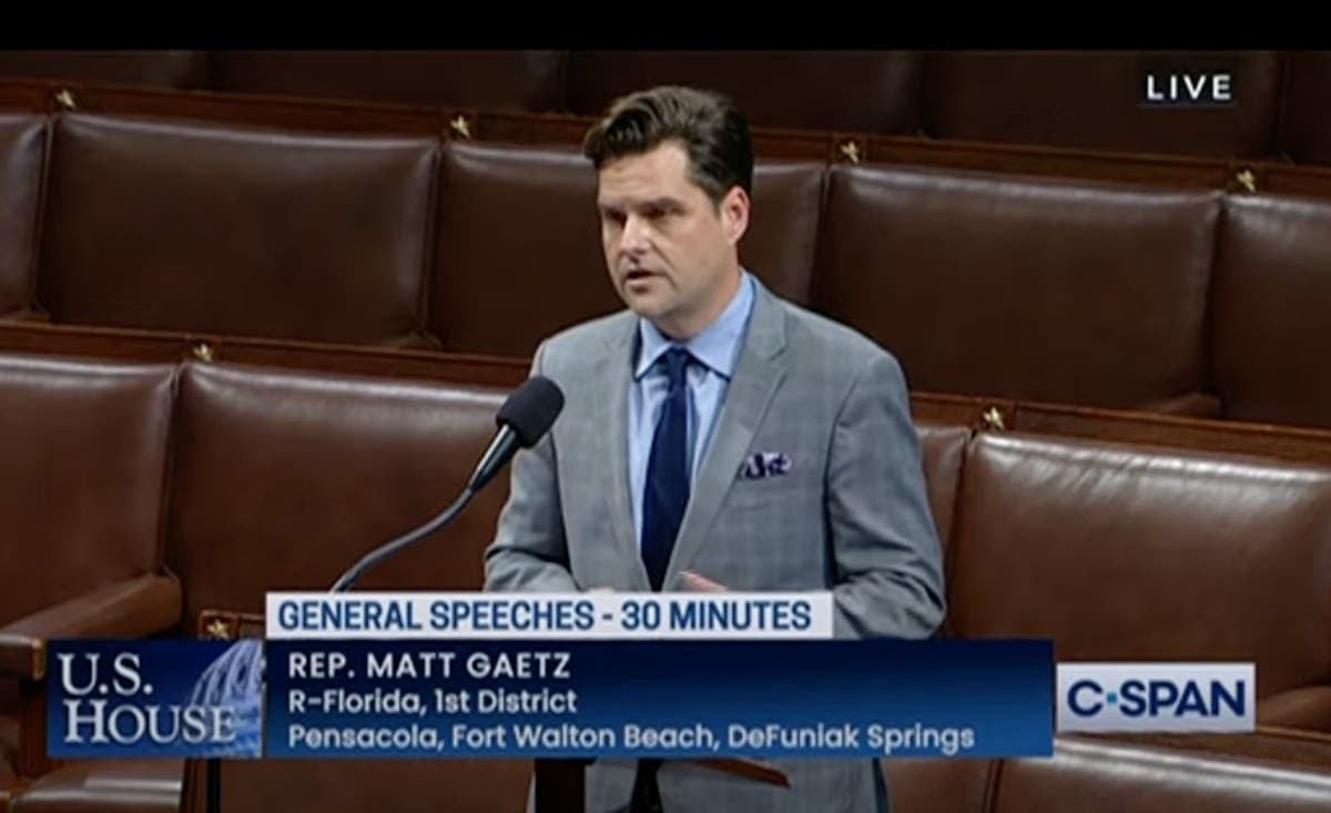 Matt Gaetz says ‘I think someone may be trying to kill me’ in speech on House floor