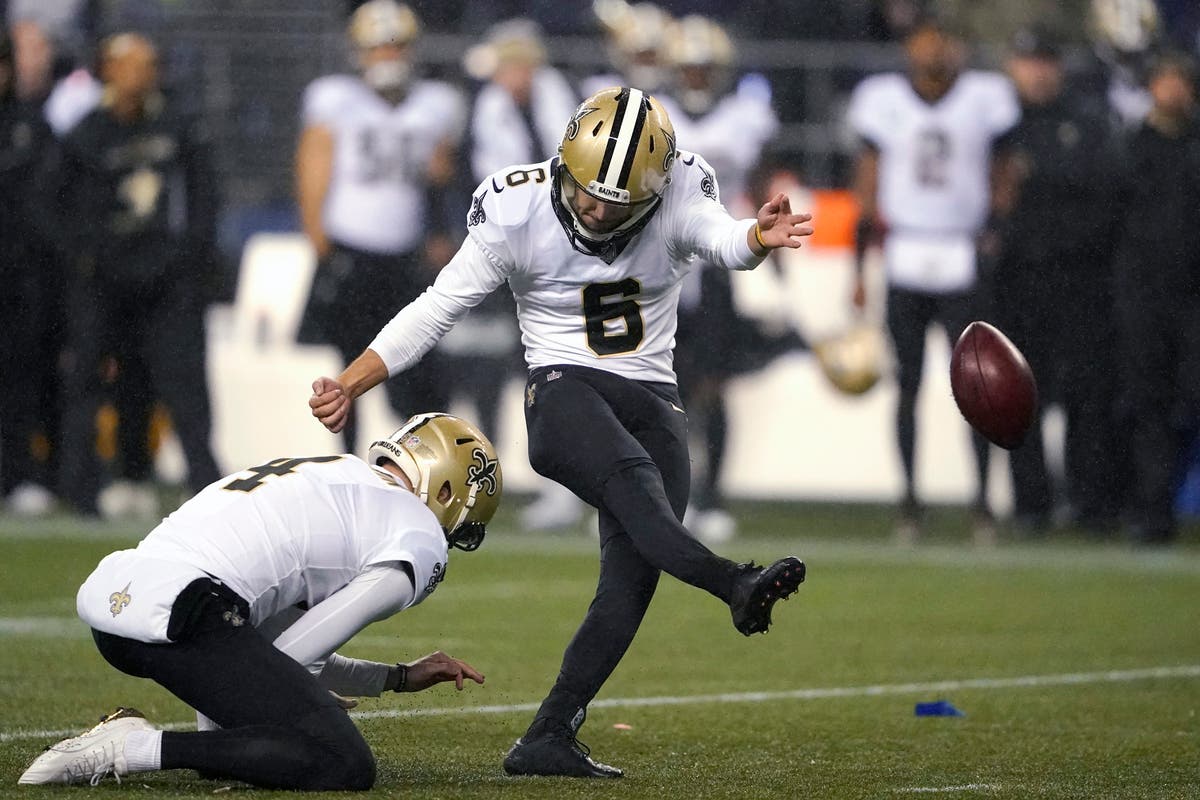 New Orleans Saints survive Seattle downpour to claim 13-10 win over Seahawks
