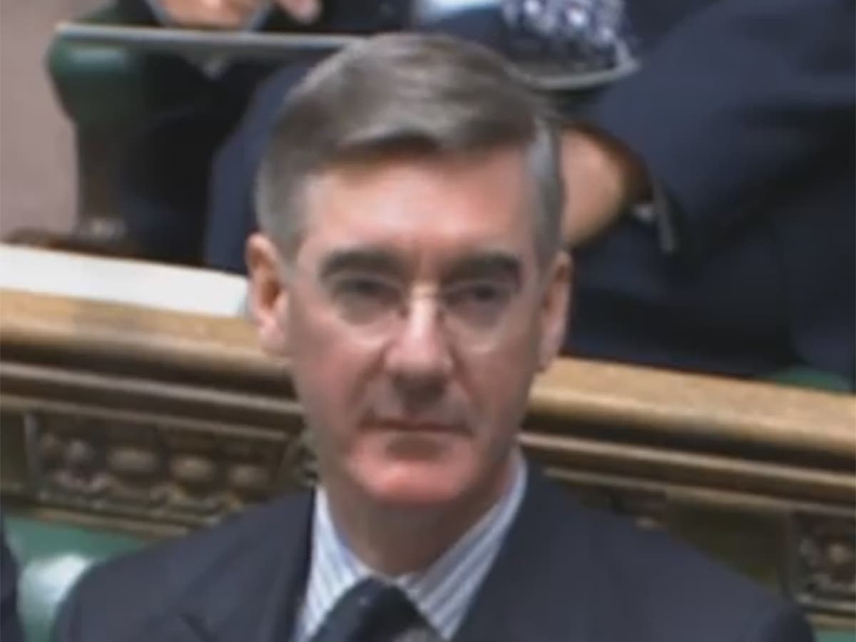 Jacob Rees-Mogg and Therese Coffey among unmasked on Tory frontbench during Budget