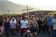 Migrant caravan grows in southern Mexico