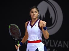 Emma Raducanu reaches Transylvania Open quarter-finals with straight-sets win over Ana Bogdan