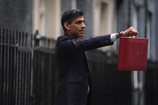 Rishi Sunak warned foodbanks will have to ‘pick up the pieces’ after Budget