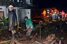 Heavy rains trigger flash floods in Indonesia; 11 missing
