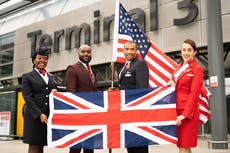 BA and Virgin stage dual take off for first US flights after travel ban lifts